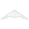 Ekena Millwork Pitch Marshall Architectural Grade PVC Gable Pediment, 60"W x 20"H x 1"P (8/12) GPP060X020X100MAR - alternate 5